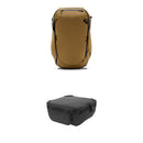 Peak Design Travel Backpack with Medium Camera Cube V2 Kit (Coyote, 45L)