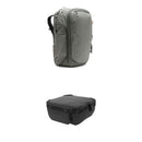Peak Design Travel Backpack with Medium Camera Cube V2 Kit (Sage, 45L)