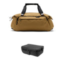 Peak Design Travel Duffel with Large Camera Cube V2 Kit (Coyote, 35L)
