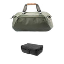 Peak Design Travel Duffel with Large Camera Cube V2 Kit (Sage, 65L)
