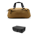 Peak Design Travel Duffel with Large Camera Cube V2 Kit (Coyote Tan, 50L)