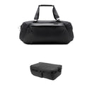 Peak Design Travel Duffel with Large Camera Cube V2 Kit (Black, 50L)
