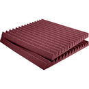 Auralex Studiofoam Wedge Panels (Burgundy, 24 x 24 x 2", Pair)
