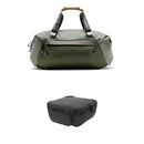 Peak Design Travel Duffel with Medium Camera Cube V2 Kit (Sage, 50L)
