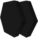 Auralex Studiofoam Synergy Hexagon Modular Acoustical Absorption Panel (Black, 24 x 1.4", 2-Pack)