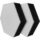 Auralex Studiofoam Synergy Hexagon Modular Acoustical Absorption Panel (White, 24 x 2.4", 2-Pack)