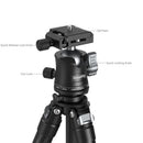 SmallRig BH225 Portable Carbon Fiber Travel Tripod