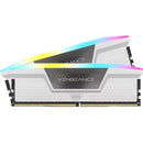 CORSAIR 32GB VENGEANCE RGB DDR5 7200 MT/s DIMM Memory Kit (White, 2 x 16GB)