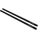 ProX Speaker Extension Pole with M20 Thread and 1-3/8" Adapter (Black, 36", 2-Pack)