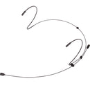 Galaxy Audio HSM4 Dual-Ear Headset Omnidirectional Microphone and Four Cables with Audio Technica cH Connectors (Black)