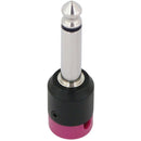 Cable Techniques Low-Profile Right-Angle 1/4" Plug (2-Pole, Large Purple Cap)