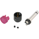 Cable Techniques Low-Profile Right-Angle 1/4" Plug (2-Pole, Large Purple Cap)