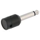 Cable Techniques Low-Profile Right-Angle 1/4" Plug (2-Pole, Standard Black Cap)