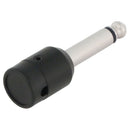 Cable Techniques Low-Profile Right-Angle 1/4" Plug (2-Pole, Standard Black Cap)