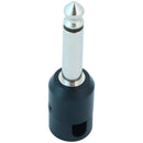 Cable Techniques Low-Profile Right-Angle 1/4" Plug (2-Pole, Large Black Cap)
