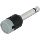 Cable Techniques Low-Profile Right-Angle 1/4" Plug (2-Pole, Standard Gray Cap)