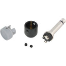 Cable Techniques Low-Profile Right-Angle 1/4" Plug (2-Pole, Standard Gray Cap)