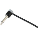 Cable Techniques Low-Profile Right-Angle 1/4" Plug (2-Pole, Standard Gray Cap)