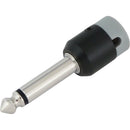 Cable Techniques Low-Profile Right-Angle 1/4" Plug (2-Pole, Standard Gray Cap)