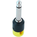 Cable Techniques Low-Profile Right-Angle 1/4" Plug (2-Pole, Large Yellow Cap)