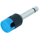 Cable Techniques Low-Profile Right-Angle 1/4" Plug (2-Pole, Large Blue Cap)