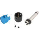 Cable Techniques Low-Profile Right-Angle 1/4" Plug (2-Pole, Large Blue Cap)