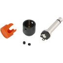 Cable Techniques Low-Profile Right-Angle 1/4" Plug (2-Pole, Standard Orange Cap)