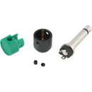 Cable Techniques Low-Profile Right-Angle 1/4" Plug (2-Pole, Standard Green Cap)