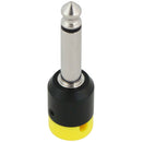 Cable Techniques Low-Profile Right-Angle 1/4" Plug (2-Pole, Standard Yellow Cap)
