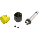 Cable Techniques Low-Profile Right-Angle 1/4" Plug (2-Pole, Standard Yellow Cap)