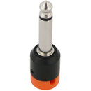 Cable Techniques Low-Profile Right-Angle 1/4" Plug (2-Pole, Large Orange Cap)