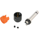 Cable Techniques Low-Profile Right-Angle 1/4" Plug (2-Pole, Large Orange Cap)
