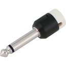 Cable Techniques Low-Profile Right-Angle 1/4" Plug (2-Pole, Standard White Cap)