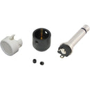 Cable Techniques Low-Profile Right-Angle 1/4" Plug (2-Pole, Standard White Cap)