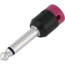 Cable Techniques Low-Profile Right-Angle 1/4" Plug (2-Pole, Standard Purple Cap)