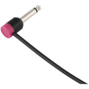 Cable Techniques Low-Profile Right-Angle 1/4" Plug (2-Pole, Standard Purple Cap)
