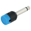 Cable Techniques Low-Profile Right-Angle 1/4" Plug (2-Pole, Standard Blue Cap)