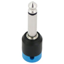 Cable Techniques Low-Profile Right-Angle 1/4" Plug (2-Pole, Standard Blue Cap)