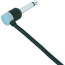 Cable Techniques Low-Profile Right-Angle 1/4" Plug (2-Pole, Large Gray Cap)