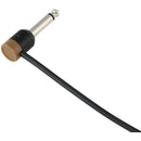 Cable Techniques Low-Profile Right-Angle 1/4" Plug (2-Pole, Standard Brown Cap)