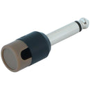 Cable Techniques Low-Profile Right-Angle 1/4" Plug (2-Pole, Large Brown Cap)