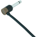 Cable Techniques Low-Profile Right-Angle 1/4" Plug (2-Pole, Large Brown Cap)