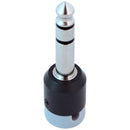 Cable Techniques Low-Profile Right-Angle 1/4" Plug (3-Pole, Standard Gray Cap)