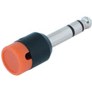 Cable Techniques Low-Profile Right-Angle 1/4" Plug (3-Pole, Standard Orange Cap)