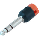 Cable Techniques Low-Profile Right-Angle 1/4" Plug (3-Pole, Standard Orange Cap)