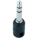 Cable Techniques Low-Profile Right-Angle 1/4" Plug (3-Pole, Large Black Cap)
