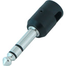 Cable Techniques Low-Profile Right-Angle 1/4" Plug (3-Pole, Large Black Cap)