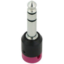 Cable Techniques Low-Profile Right-Angle 1/4" Plug (3-Pole, Standard Purple Cap)