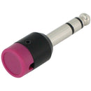 Cable Techniques Low-Profile Right-Angle 1/4" Plug (3-Pole, Standard Purple Cap)