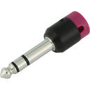 Cable Techniques Low-Profile Right-Angle 1/4" Plug (3-Pole, Standard Purple Cap)